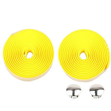 Load image into Gallery viewer, Road Bikes Bicycle Handlebar Tape Balck Non-slip waterproof Bartape Soft EVA Sponge Tape Black Two Bar Plugs Dropshipping 1009
