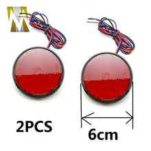 Load image into Gallery viewer, Round/Rectangle Motocross Motorbike Tail Light LED Reflector Brake Lights Turn Signal Lamp Cars Motorcycle Universal Accessories
