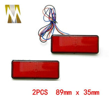 Load image into Gallery viewer, Round/Rectangle Motocross Motorbike Tail Light LED Reflector Brake Lights Turn Signal Lamp Cars Motorcycle Universal Accessories
