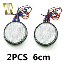 Load image into Gallery viewer, Round/Rectangle Motocross Motorbike Tail Light LED Reflector Brake Lights Turn Signal Lamp Cars Motorcycle Universal Accessories
