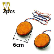 Load image into Gallery viewer, Round/Rectangle Motocross Motorbike Tail Light LED Reflector Brake Lights Turn Signal Lamp Cars Motorcycle Universal Accessories
