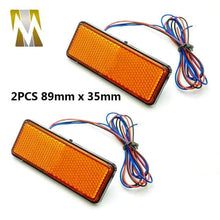 Load image into Gallery viewer, Round/Rectangle Motocross Motorbike Tail Light LED Reflector Brake Lights Turn Signal Lamp Cars Motorcycle Universal Accessories
