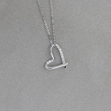 Load image into Gallery viewer, Ruifan 3 Color Cubic Zircon Heart Pendant Necklace 925 Sterling Silver Fashion Woman Choker Necklaces Jewelry Accessories YNC095
