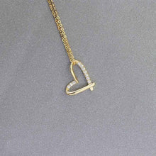 Load image into Gallery viewer, Ruifan 3 Color Cubic Zircon Heart Pendant Necklace 925 Sterling Silver Fashion Woman Choker Necklaces Jewelry Accessories YNC095
