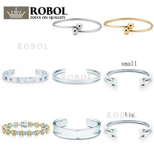 Load image into Gallery viewer, SL  TFB TTFF Original Sterling Silver 925 High Quality Charm Bracelet  Engraved Inscription FOR Woman Original Model Production
