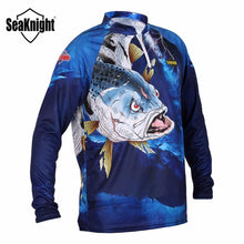 Load image into Gallery viewer, SeaKnight Fishing Clothing SK004 Long Sleeve L XL XXL XXXL XXXXL Summer Quick-Drying Breathable Anti-UV Sun Protection T Shirt
