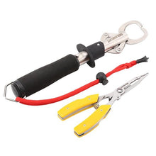 Load image into Gallery viewer, SeaKnight Fishing Tools Stainless Steel Aluminum Fishing Grip with Scale Multi-function Fishing Pliers Cutting Stripping Pulling
