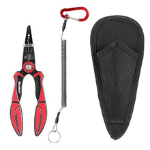 Load image into Gallery viewer, SeaKnight Fishing Tools Stainless Steel Aluminum Fishing Grip with Scale Multi-function Fishing Pliers Cutting Stripping Pulling

