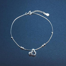 Load image into Gallery viewer, Sell  Hot 925 Silver Cute Cartoon Mouse Anklet Retro Cross Beaded Charm Anklet, for Ladies Jewelry Gift JL006
