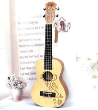 Load image into Gallery viewer, SevenAngel 23" Concert Ukulele 4 AQUILA Strings Hawaiian Mini Guitar Uku Acoustic Guitar Ukelele 12 Patterns guitarra send gifts
