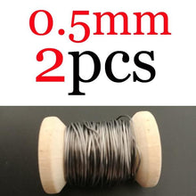 Load image into Gallery viewer, Shared With Fish 2 Pieces/Lot 0.02" X 5meters and 0.03" X 5meters Fly Tying Soft Lead Wire Flies Making Weight Line Material
