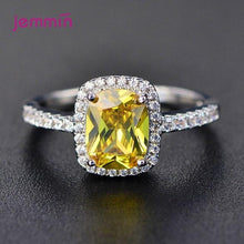 Load image into Gallery viewer, Simple Geometric Paved Micro AAA Cubic Zircon Charm Rings For Women 925 Sterling Silver Jewelry Gift Trendy Luxury Female Ring
