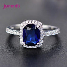 Load image into Gallery viewer, Simple Geometric Paved Micro AAA Cubic Zircon Charm Rings For Women 925 Sterling Silver Jewelry Gift Trendy Luxury Female Ring
