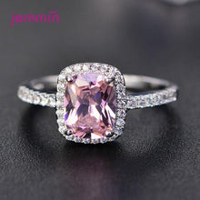 Load image into Gallery viewer, Simple Geometric Paved Micro AAA Cubic Zircon Charm Rings For Women 925 Sterling Silver Jewelry Gift Trendy Luxury Female Ring
