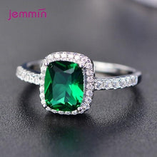 Load image into Gallery viewer, Simple Geometric Paved Micro AAA Cubic Zircon Charm Rings For Women 925 Sterling Silver Jewelry Gift Trendy Luxury Female Ring
