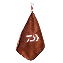 Load image into Gallery viewer, Single/ Double Layer Towel Fishing Microfiber Bait Towel Thickening Non-stick Absorbent Hiking Fishing Towel with Clip
