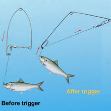Load image into Gallery viewer, Smart Kingfisher Stainless Steel Hook Trigger Spring Fishing Hook Setter Catch Fish Trap Automatic Sensitivity Adjustable Basic

