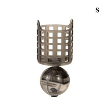 Load image into Gallery viewer, Sphere Metal Bait Cage 4pc/lot Lure Container Bait Basket Feeder Holder Wire Carp Fishing Sinker for Button Rigs Adjustable weig
