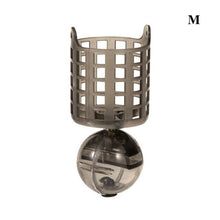 Load image into Gallery viewer, Sphere Metal Bait Cage 4pc/lot Lure Container Bait Basket Feeder Holder Wire Carp Fishing Sinker for Button Rigs Adjustable weig

