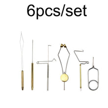 Load image into Gallery viewer, Steel Fly Tying Vise with C-Clamp Brass rotary whin finisher bobbin thread holder set for fly fishing hook tying tools
