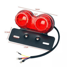 Load image into Gallery viewer, Tail Light for BMW Honda Harley Motorcycle 40 LED Turn Signal Brake Lights License Plate Integrated Taillight Universal DC 12V
