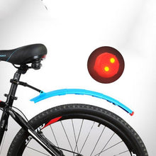 Load image into Gallery viewer, Telescopic Folding Bicycle Fenders MTB Front Rear Mud guards Quick Release Bike Fender Wings With Taillight Bicycle Accessories
