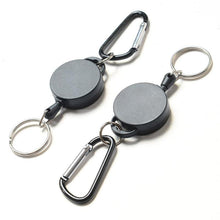 Load image into Gallery viewer, Telescopic Keychain Creative Key Ring Holder Carabiner Outdoor Sports Camping Hiking Retractable Chain Travel Kits
