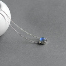 Load image into Gallery viewer, Thaya 55cm Aurora Pendant Necklace Halo Crystal Gemstone s925 Silver Scale Light Necklace for Women Elegant Jewelry Gift
