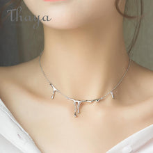 Load image into Gallery viewer, Thaya Original Design Falling Rain Injury S925 Sterling Silver Necklace Simple Choker Necklace Female Jewelry Gift for Women
