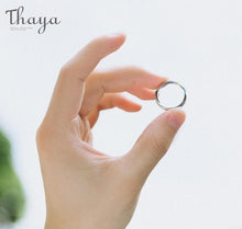 Load image into Gallery viewer, Thaya S925 Silver Couple Rings The Other Shore Starry Design Rings  for Women Men Resizable Symbol Love Wedding  Jewelry Gifts

