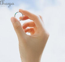 Load image into Gallery viewer, Thaya S925 Silver Couple Rings The Other Shore Starry Design Rings  for Women Men Resizable Symbol Love Wedding  Jewelry Gifts
