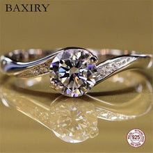 Load image into Gallery viewer, Trendy Gemstones Silver Ring Amethyst Blue Sapphire Ring Silver 925 Jewelry Aquamarine Ring For Women Cocktaill Engagement Rings
