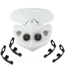 Load image into Gallery viewer, Universal 12V 18W Motorcycle Headlight Fairing Head Lamp High Low Beam Dual for F-Eagle Apollo DC Applicable
