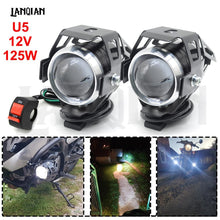 Load image into Gallery viewer, Universal Motorcycle LED Light U5 12V Auxiliary Lamp Driving headlight DRL Fog Light For BMW R1200RT S1000R F800GT Accessories
