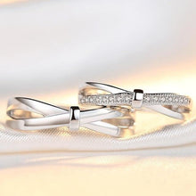 Load image into Gallery viewer, Vintage Couple Ring Female 925 Silver Jewelry Bow Open To Male Bague Etoile Bizuteria Gemstone Peridot Jewelry 925 Ring Hot Sell
