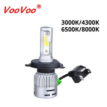 Load image into Gallery viewer, VooVoo H4 LED Motorcycle Headlight Bulb HS1 LED Moto Scooter Light Hi/Lo 4300K 6500K Motor Bike Headlamp 3000K 8000K DC 12V
