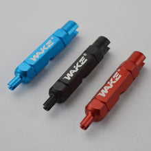 Load image into Gallery viewer, WAKE Double-head Bicycle Wrench valve Core disassembly tool Multifunction Valve Core Removal Tool Wrench Disassembly
