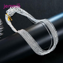 Load image into Gallery viewer, Wholesale 50pcs/Lot Women 925 Sterling Silver Necklaces Exquisite Finding Making Chain Accessory Christmas DIY Jewelry Gifts
