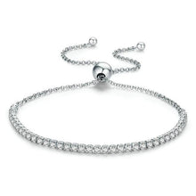 Load image into Gallery viewer, Wong Rain 100% 925 Sterling Silver Created Moissanite Gemstone Bangle Charm Wedding Engagement Bracelet Fine Jewelry Wholesale
