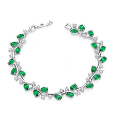 Load image into Gallery viewer, Wong Rain 100% 925 Sterling Silver Created Moissanite Ruby Gemstone Bangle Cuff Charm Diamonds Bracelets Fine Jewelry Wholesale
