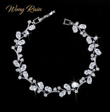 Load image into Gallery viewer, Wong Rain 100% 925 Sterling Silver Created Moissanite Ruby Gemstone Bangle Cuff Charm Diamonds Bracelets Fine Jewelry Wholesale
