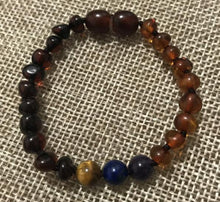 Load image into Gallery viewer, Yoowei 9 Color Baby Amber Bracelet/Necklace Natural Amethyst Gems Adult Baby Teething Necklace Baltic Amber Jewelry Wholesale
