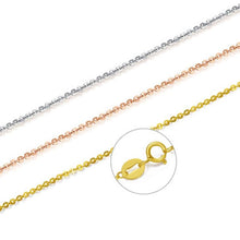 Load image into Gallery viewer, ZHIXI genuine 60cm 18K gold chain gold jewelry AU750 fashion exquisite fashion women's necklace D206-60
