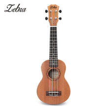 Load image into Gallery viewer, Zebra Spring 21 inch 15 Frets Mahogany Soprano Ukulele Guitar Sapele Rosewood 4 Strings Hawaiian Guitar Musical Instruments
