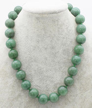 Load image into Gallery viewer, green jade  round  14-18mm necklace 17inch  wholesale beads nature FPPJ woman 2017
