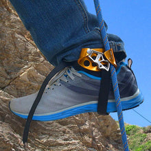 Load image into Gallery viewer, outdoor Left &amp; Right Foot Ascender Riser Universal Outdoor Rock Climbing Mountaineering Equipment Gear Safe and Reliable
